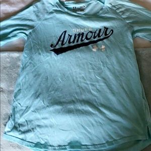 Under armour blue long sleeve shirt